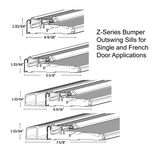 Endura Z-Series Bumper Outswing Cap Sill, Choose Sill length,width & Finish