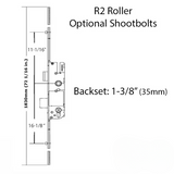 Europa R2 - 35/92 - 5 Point Door Lock Gear - Silver Ferguard