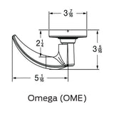 Schlage Commercial ALX170 OME (Omega) Single Dummy Trim