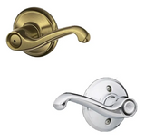 Schlage Flair Right Handed Privacy Door Lever Set - Split Finish Only