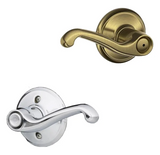 Schlage Flair Left Handed Privacy Door Lever Set - Split Finish Only