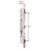 FFI Ashford Flush Slider Lock, Stainless Steel