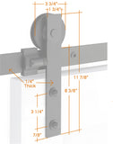 EMTEK B1101 Sliding Barn Door Hardware Kit, Choose Finish & Track