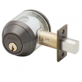 Schlage B661P One-Way Deadbolt, Cylinder Outside x Blank Plate Inside