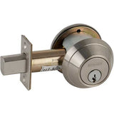 Schlage B661P One-Way Deadbolt, Cylinder Outside x Blank Plate Inside