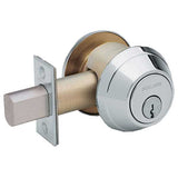 Schlage B661P One-Way Deadbolt, Cylinder Outside x Blank Plate Inside