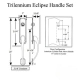 TRILENNIUM ECLIPSE HANDLE WITH GRIP LEFT HAND SCHLAGE KEY