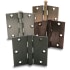 Baldwin 3-1/2" Wide Plain Bearing Square Corner Mortise Door Hinge from the Estate Collection - Single Hinge