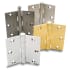 Baldwin 3-1/2" Wide Plain Bearing Square Corner Mortise Door Hinge from the Estate Collection - Single Hinge