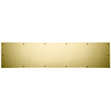 Baldwin Commercial Grade 8 Inch x 34 Inch Solid Brass Kick Plate