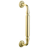 Baldwin 10 Inch Center to Center Richmond Style Door Pull with Rosettes