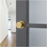 Baldwin 5054 Non-Turning Two-Sided Dummy Door Knob Set with Medium Rose from the Estate Custom Collection