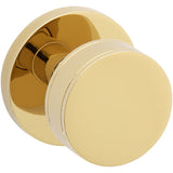 Baldwin 5054 Non-Turning Two-Sided Dummy Door Knob Set with Medium Rose from the Estate Custom Collection