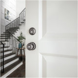 Baldwin Colonial Style Keyed Entry Door Knob Set with Classic Rosette the Emergency Exit Function