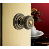 Baldwin Colonial Style Keyed Entry Door Knob Set with Classic Rosette the Emergency Exit Function