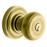 Baldwin Colonial Style Keyed Entry Door Knob Set with Classic Rosette the Emergency Exit Function