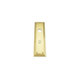 Baldwin 6796.KC Tremont interior escutcheon cut for cylinder, 003 Lifetime Polished Brass