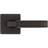 Baldwin L030 Gramercy Knurled Left Handed Single Door Lever without Rosette from the Estate Collection