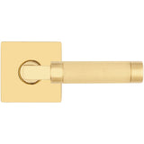 Baldwin L030 Gramercy Knurled Left Handed Single Door Lever without Rosette from the Estate Collection