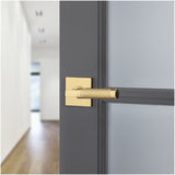 Baldwin L030 Gramercy Knurled Left Handed Single Door Lever without Rosette from the Estate Collection