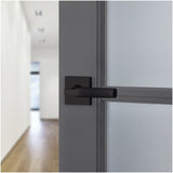 Baldwin L030 Gramercy Knurled Left Handed Single Door Lever without Rosette from the Estate Collection
