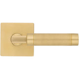 Baldwin L030 Gramercy Knurled Left Handed Single Door Lever without Rosette from the Estate Collection