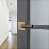 Baldwin L030 Gramercy Knurled Left Handed Single Door Lever without Rosette from the Estate Collection