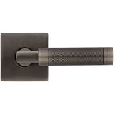 Baldwin L030 Gramercy Knurled Left Handed Single Door Lever without Rosette from the Estate Collection