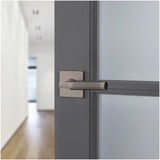 Baldwin L030 Gramercy Knurled Left Handed Single Door Lever without Rosette from the Estate Collection