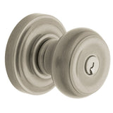 Baldwin Colonial Style Keyed Entry Door Knob Set with Classic Rosette the Emergency Exit Function