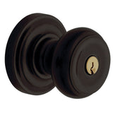 Baldwin Colonial Style Keyed Entry Door Knob Set with Classic Rosette the Emergency Exit Function