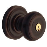 Baldwin Colonial Style Keyed Entry Door Knob Set with Classic Rosette the Emergency Exit Function
