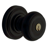 Baldwin Colonial Style Keyed Entry Door Knob Set with Classic Rosette the Emergency Exit Function