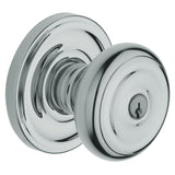 Baldwin Colonial Style Keyed Entry Door Knob Set with Classic Rosette the Emergency Exit Function