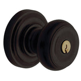 Baldwin Colonial Style Keyed Entry Door Knob Set with Classic Rosette the Emergency Exit Function