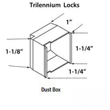 Trilennium Dust Box, 3 Pack - Black