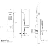 Schlage CO-100-993R-70-KP-LAT Electronic Rim Exit Device Trim with Keypad, Latitude Lever