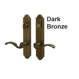 G-U FERCO CAPRI HANDLE FOR FIXED DOORS - 45 MM PLATE SERIES-Dark Bronze