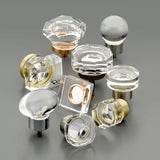 Schaub City Lights - 1 3/8" Diameter Round Disc Glass Knob