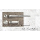 EMTEK B1101 Sliding Barn Door Hardware Kit, Choose Finish & Track