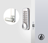 CodeLocks 160 MECHANICAL Mortice Latch Quick Code Silver Grey,Fire Kit