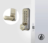 CodeLocks 255 MECHANICAL Mortice Latch Key Override Dual SS, Fire Kit