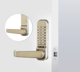 CodeLocks CL410 & CL415 Tubular Latch, PVD Polished Brass