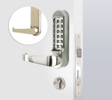 CodeLocks CL520 MECHANICAL with Anti-Panic Mort.Lock D/Cyl PVD P/Brass, Stainless Steel