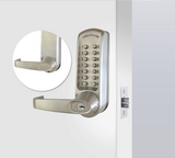 CodeLocks CL610 MECHANICAL Tubular Mortice Latch PVD Brushed Steel