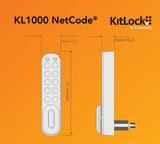 CodeLocks KL1000 NetCode 7 Digit ELECTRONIC S/Grey NetCode Vertical
