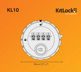 Codelocks KL10 KitLock Mechanical Combination Lock, Black Finish
