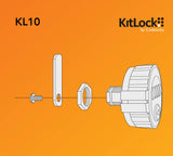 Codelocks KL10 KitLock Mechanical Combination Lock, Black Finish