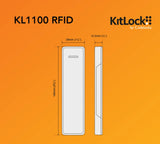 CodeLocks KL1100 RFID Cabinet Lock Front Plate and Latch Gloss Black