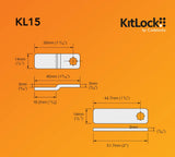 Codelocks KL15 KitLock Mechanical Combination Lock, Black Finish